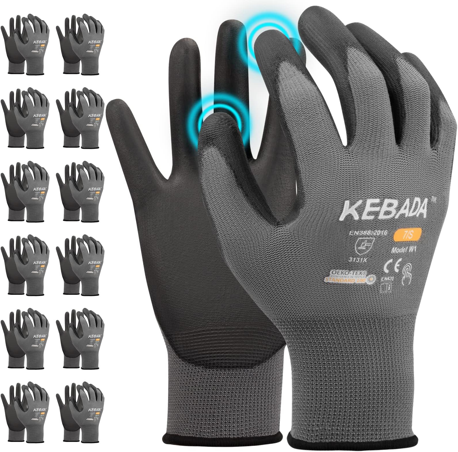 5 PACK Gorilla Grip Gloves Small