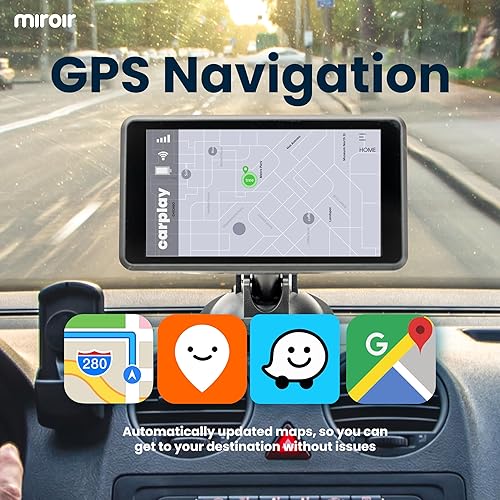 Miniatura 5 de Miroir Drivvplay - Carplay inalámbrico portátil y pantalla automática Android, pantalla táctil de 5 pulgadas, funciona con tu estéreo de automóvil,