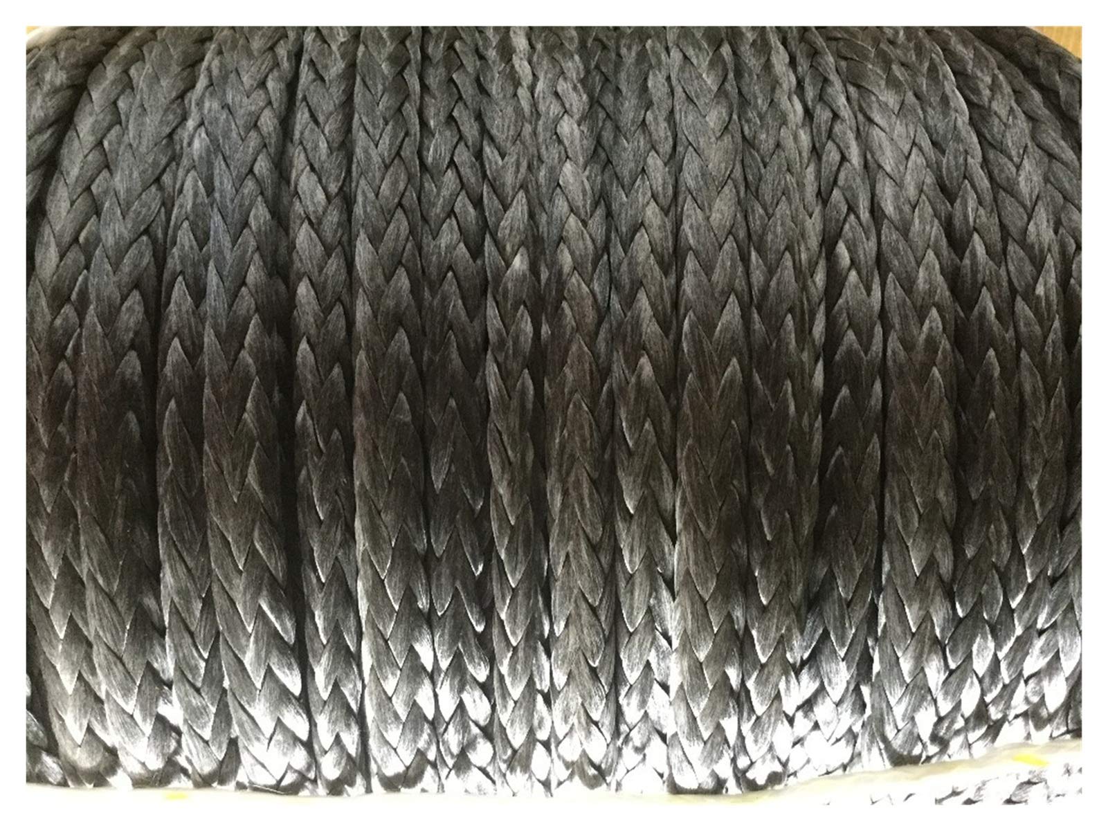 Winch Rope, 6MM*100M Synthetic Winch Line Fiber Rope for 4WD 4x4 ATV UTV Boat Recovery Offroad(Grijs)