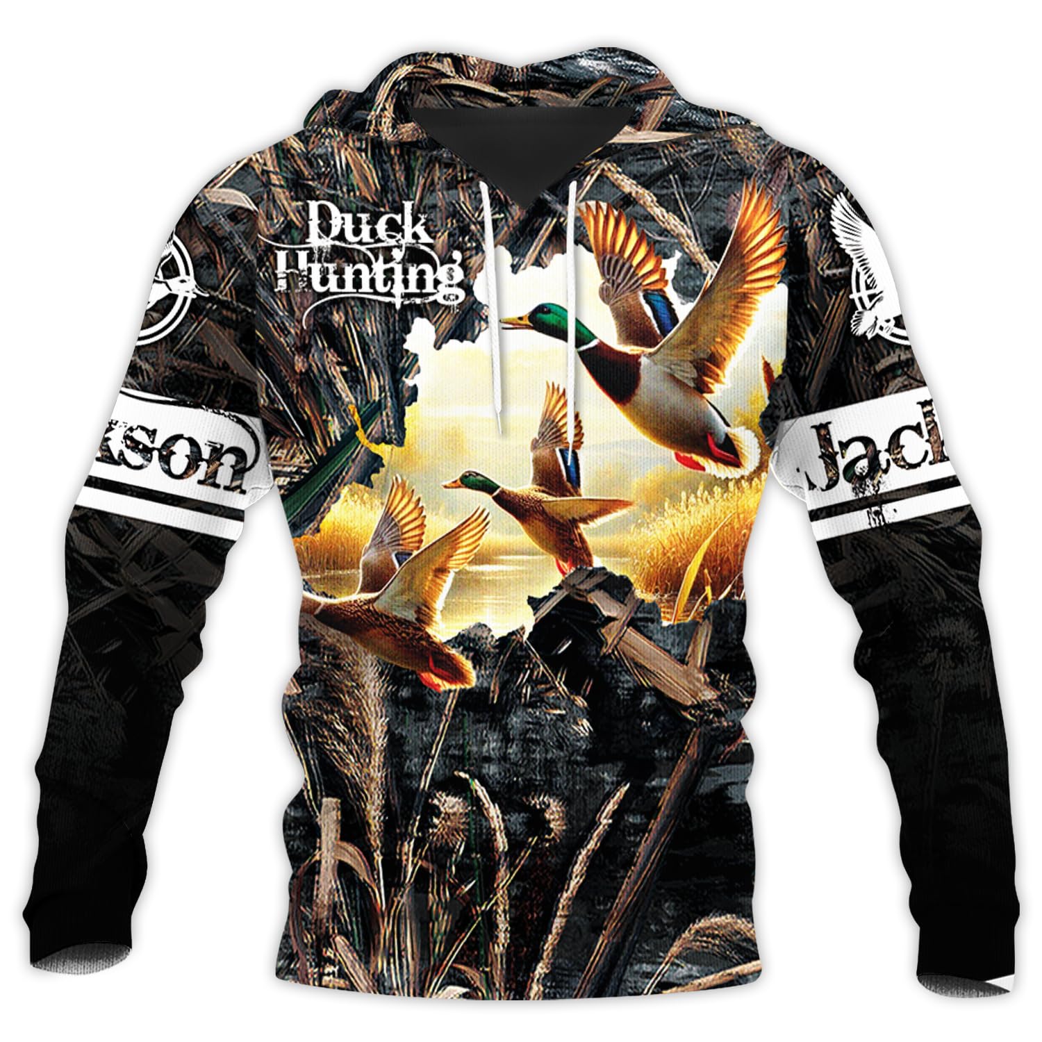 PriAmi Custom Camo Hoodie for Women, 3D Pullover Hunting Sweater Gift