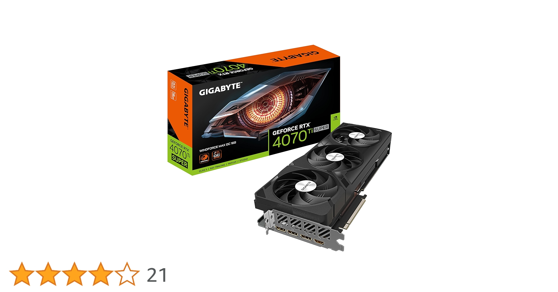 Amazon.co.jp: GIGABYTE GV-N407TSWF3MAX OC-16GD GDDR6X