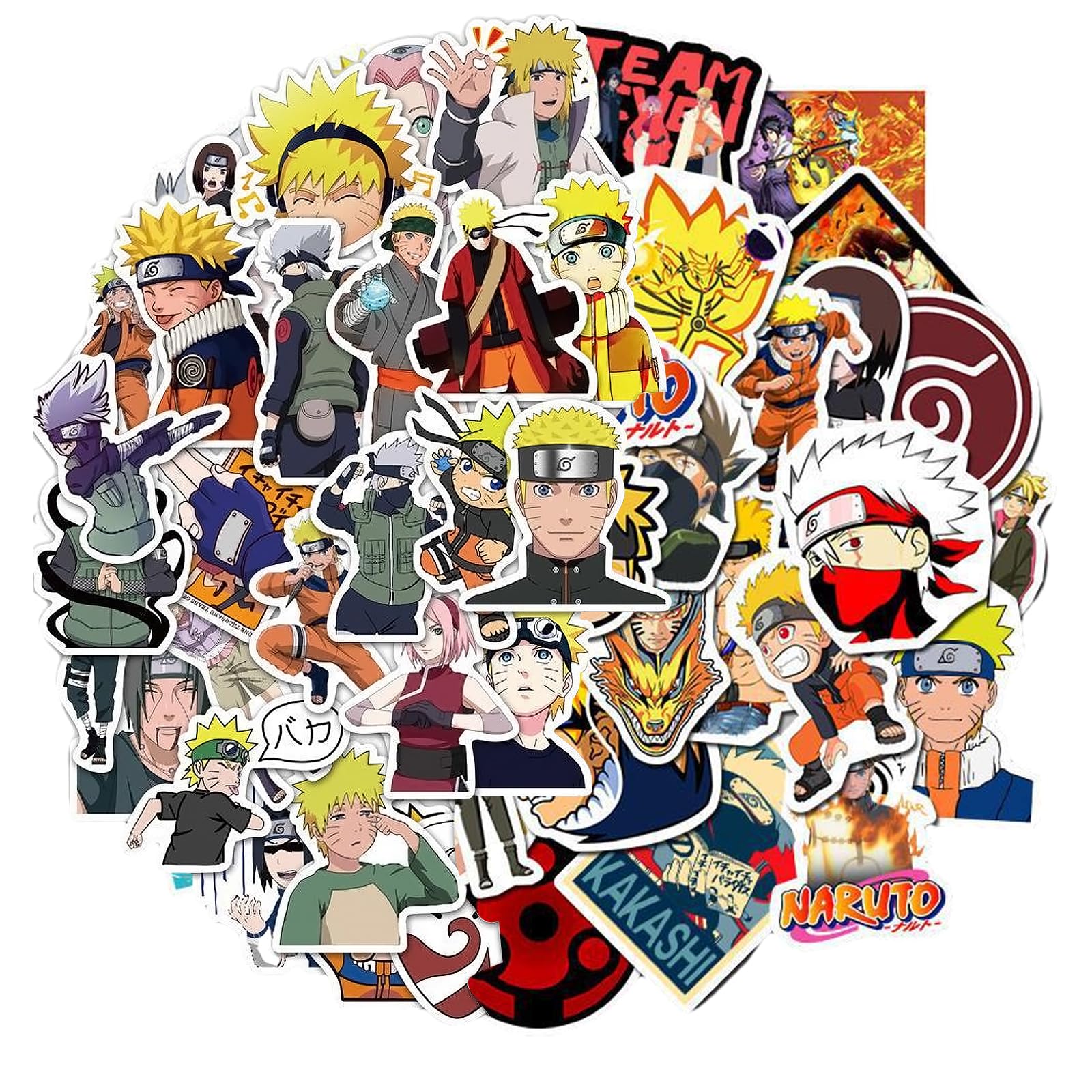 100 Autocollants Anime Graffiti Naruto - Imperméables Et Réutilisables Pour Déco Perso