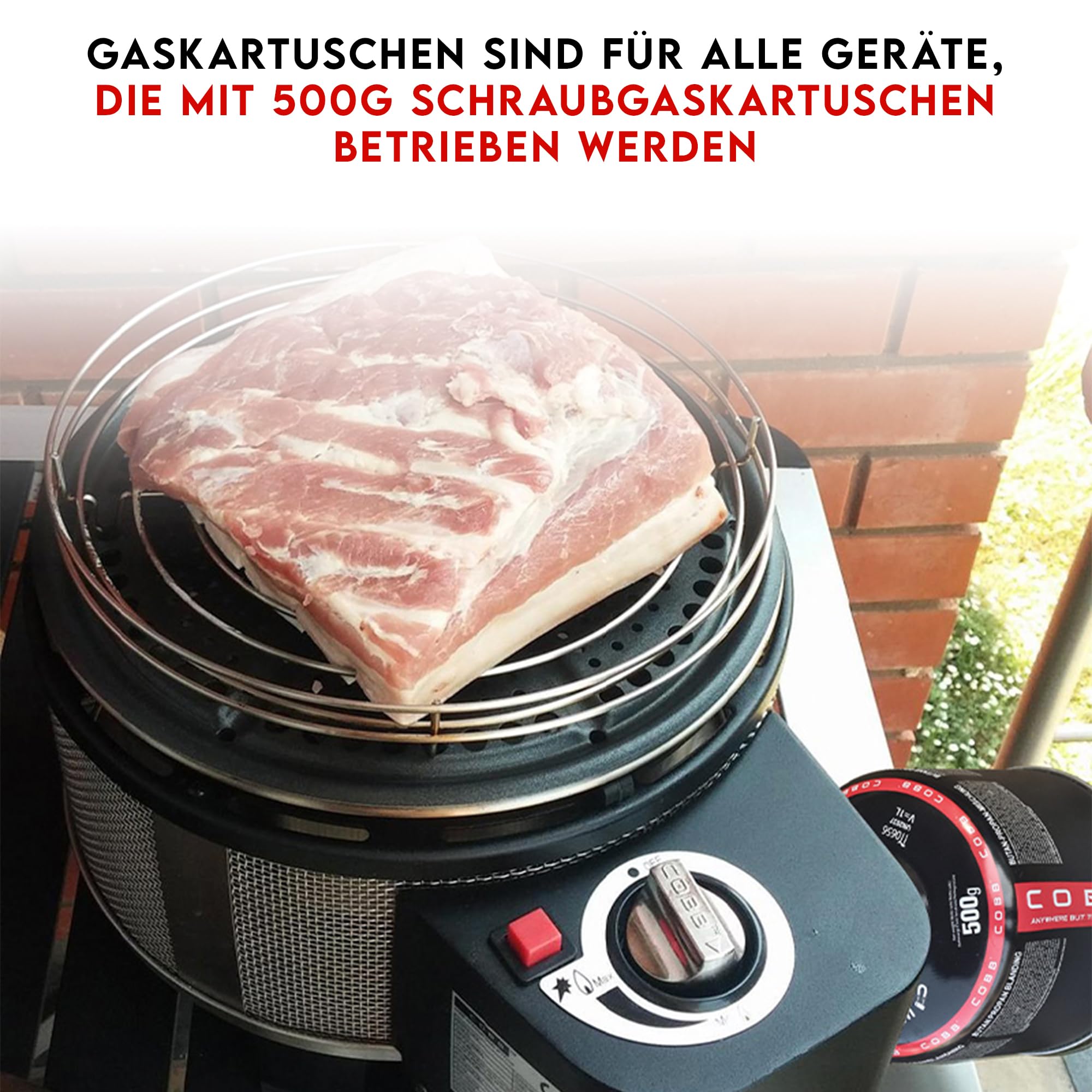 TronicXL Gaskooktoestel, campingkooktoestel, 1 Lichtpunt, Aluminium Branders 8 x cartridges Gasfle