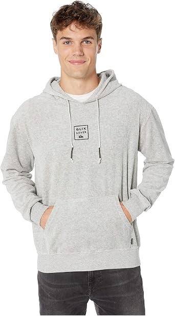 Amazon.com: Quiksilver - Sudadera con capucha para hombre, Sudadera de pana  con capucha y forro polar., S, Gris claro : Ropa, Zapatos y Joyería