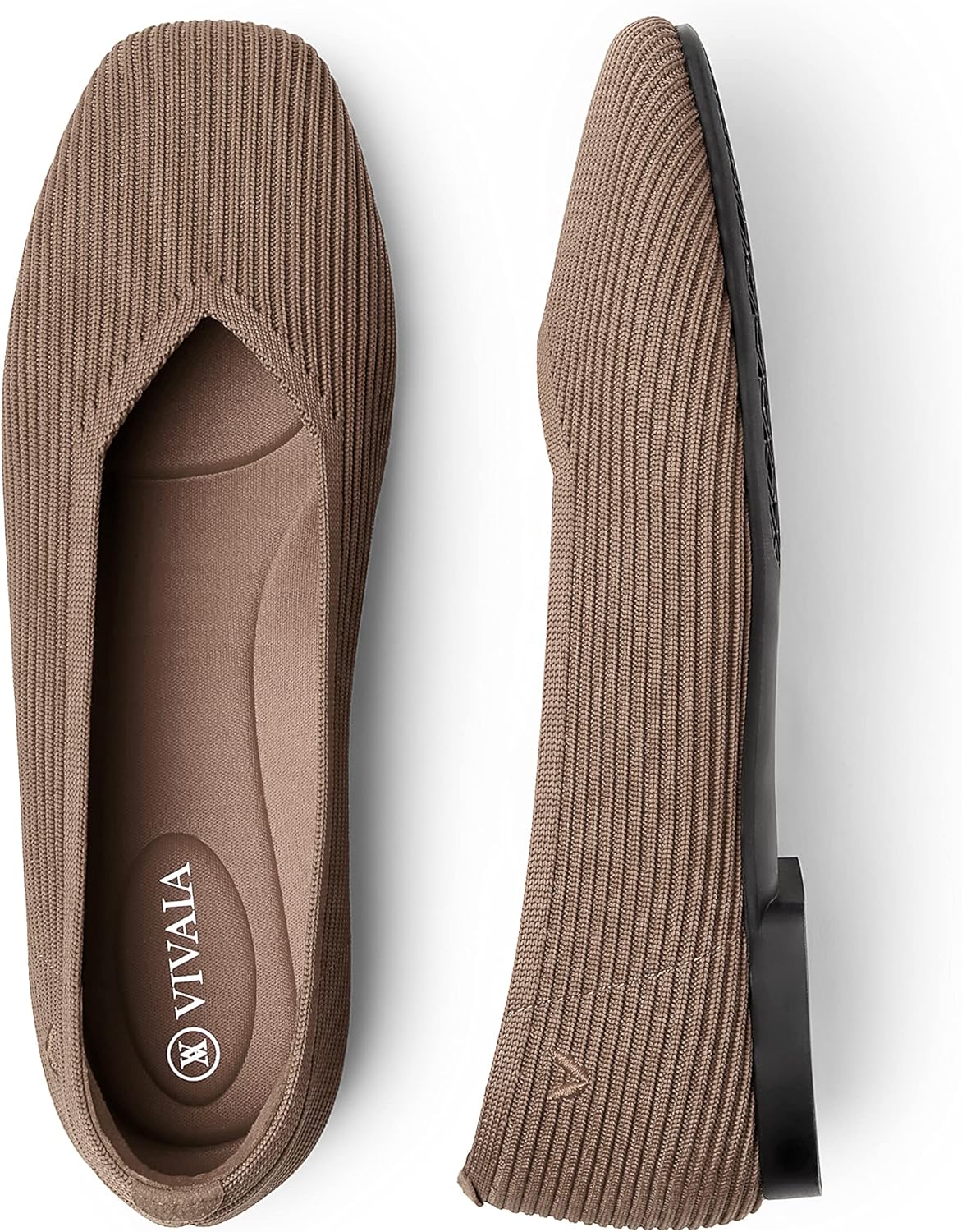 VIVAIA Margot 2.0 Women's Casual Flats Slip on Washable Ballet Flats Shoes Comfortable Square-Toe Style