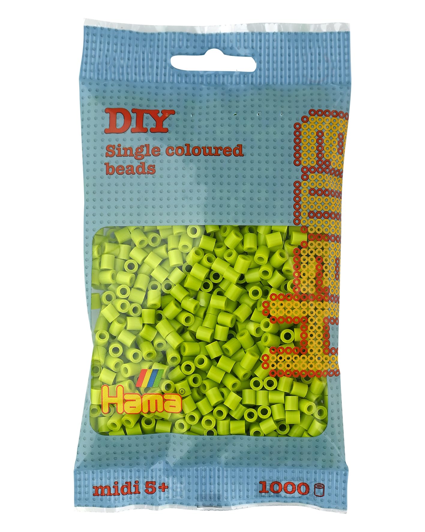 HAMA Bolsa de perlas | Aprox. 1000 cuentas midi fusibles para manualidades y mosaicos | Perlas de fusión para niños creativos 5+ | Juego de arte y decoración | Light Blue — view 12
