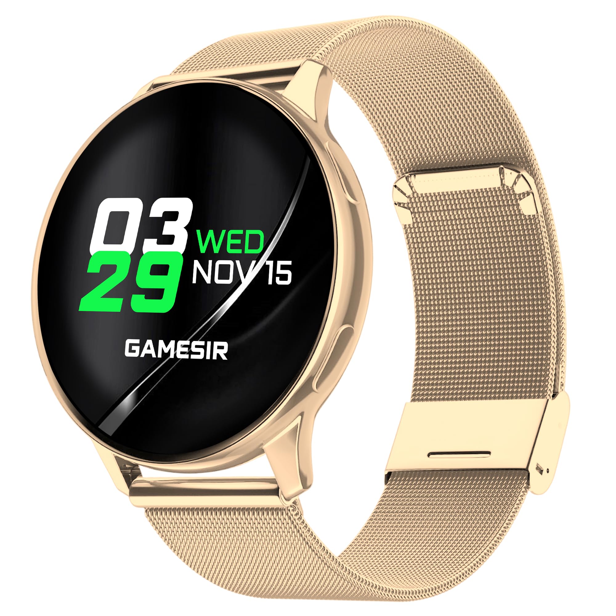 GameSir Active 2 MAX Round Smart Watch HD Display 1.3" Screen IP68 Waterproof, Sunlight Resistance Bluetooth Calling, Multi Features Round Dial Wireless Charging Smart Watch (Millanese Gold)-image-38