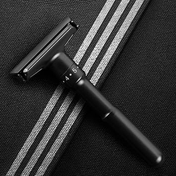 QSHAVE Adjustable Double Edge Safety Shaving Razor Deluxe Set (Razor)