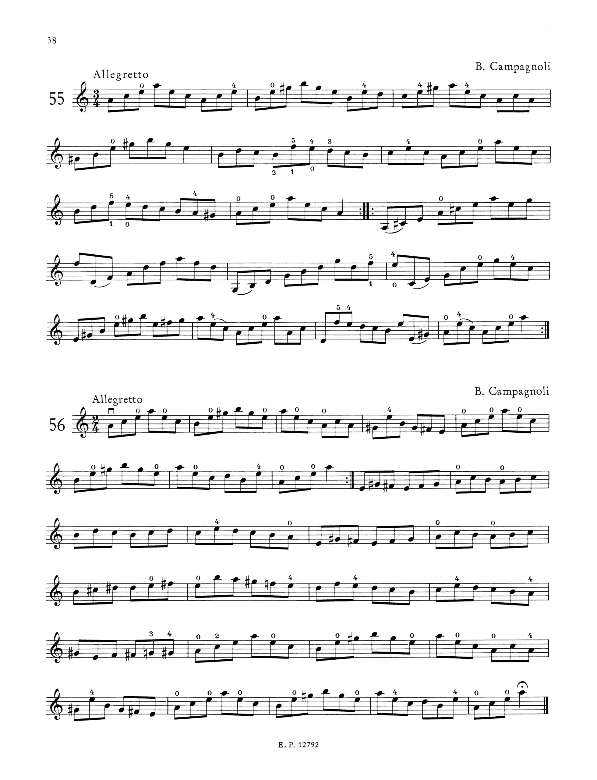 Peters-Violinschulwerk: Etüden I