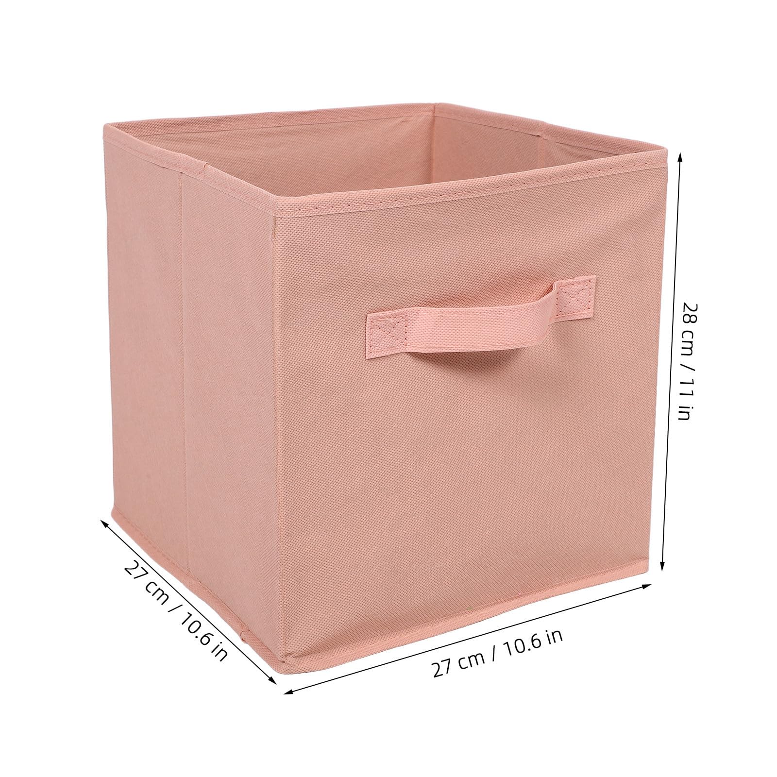 EXCEART 6 Pièces Bac de Rangement en Tissu Non Tissé Pliable avec