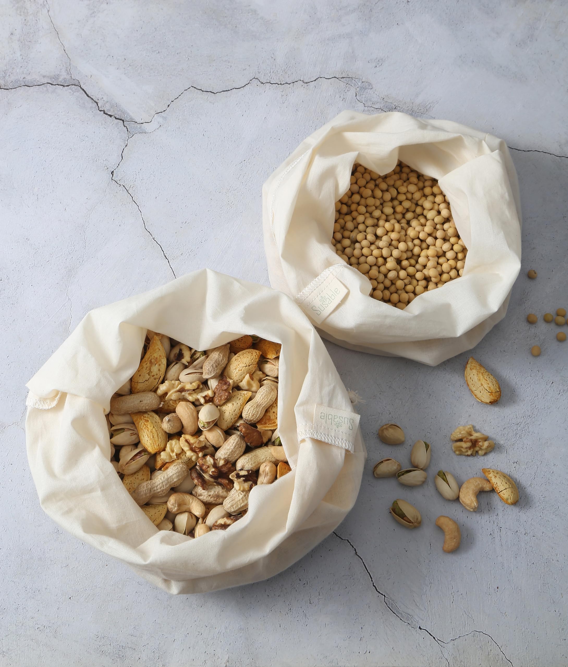 3 Bolsas De Tela Prensa Para Leche De Frutos Secos - Gasa Reutilizable De Nailon Fino, Lavables Con Cordón Para Queso, Café, Yogur Y Zumo