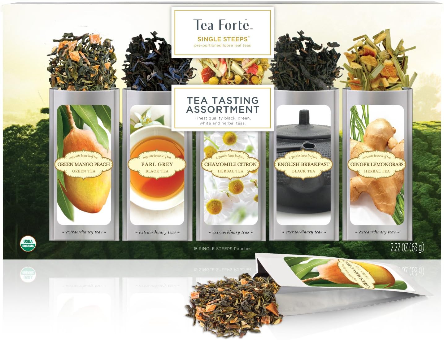 Tea Forte Single Steeps Starter Set Classic Tea Tasting