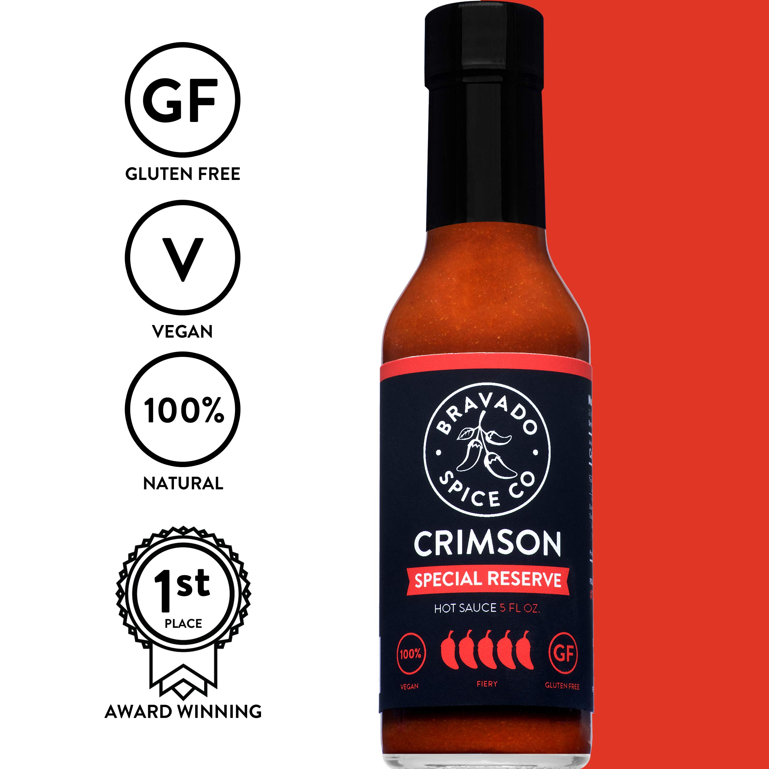 Bravado Spice Garlic & Arbol Moruga Scorpion Hot Sauce 5fl oz, 148 ml