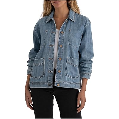 KUT from the Kloth Loretta-Long Sleeve Button Front Jacket