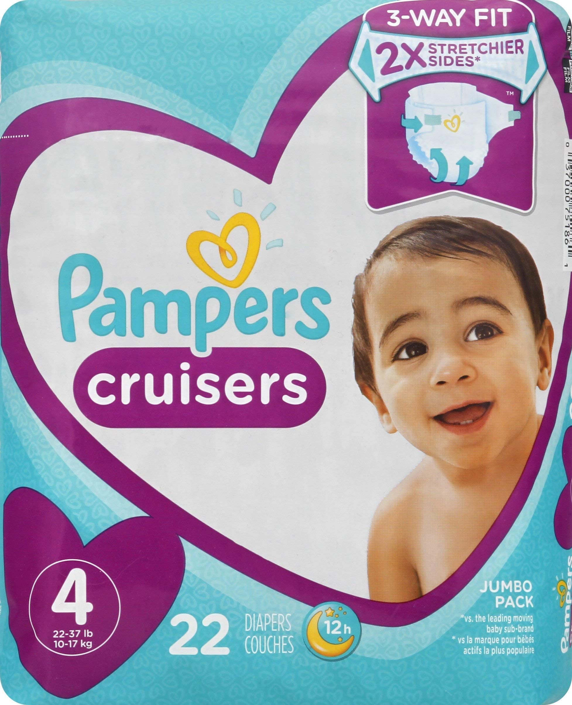 Diapers Size 4, 140 Count Pampers Pull On Cruisers 360