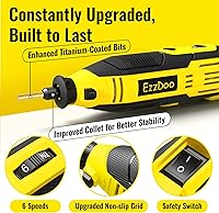 Vista 4 de Electric Chainsaw Sharpener Kit with 6 Titanium-Coated Diamond Bits - Handheld Chain Saw Sharpener Tool for All Chains - No Removal Required, Easy