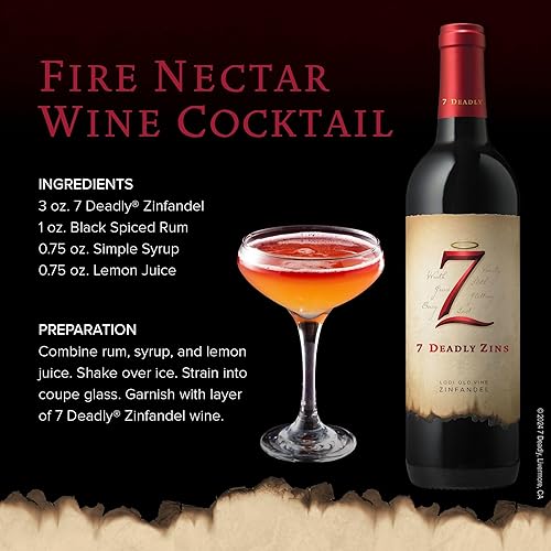 Miniatura 7 de Viñedo Michael David 7 Deadly Zins Zinfandel, Vino Tinto, Botella de 750 ml