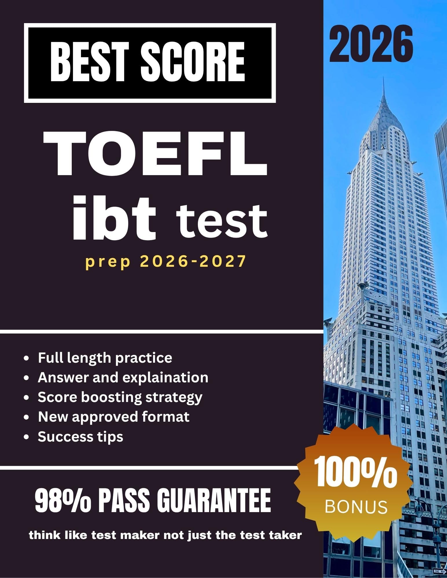 TOEFL IBT TEST PREP 2026-2027: Unofficial TOEFL Study Guide with Practice Questions, Academic Vocabulary, and Score-Boosting Test Strategies for High TOEFL Scores