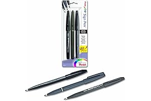 Pentel Arts Sign Pen Assorted Styles 3-Pack: Essential Writing Tool for Artists