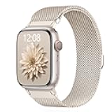 Original Metal Milanese Loop Compatible with Apple Watch Band 38mm 40mm 41mm 42mm 44mm 45mm 49mm for Women Men, Magnetic Stainless Steel for iWatch Se Ultra Series 10 9 8 7 6 5 4 3 2 1