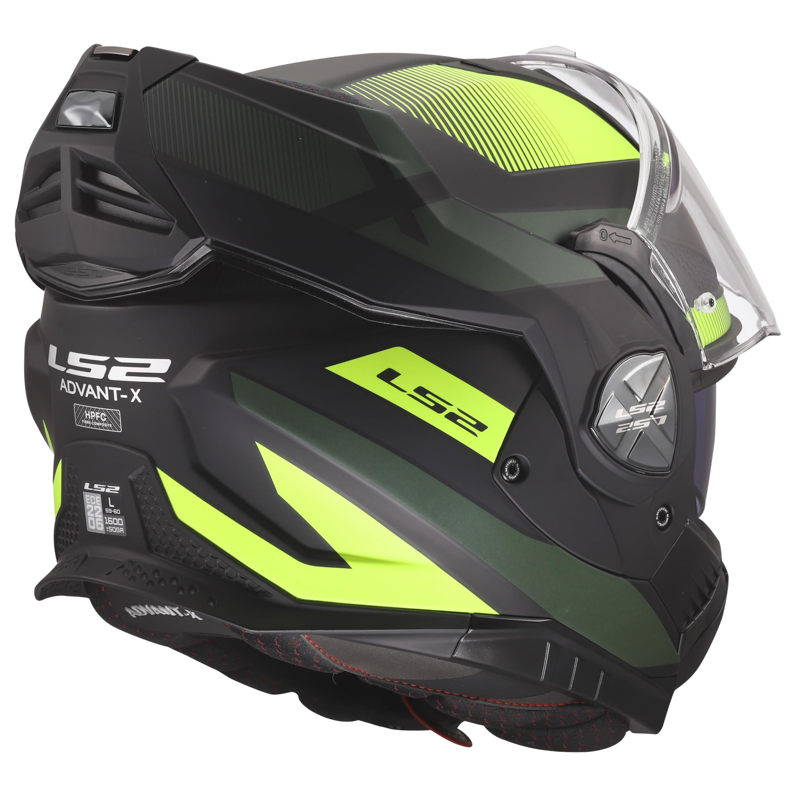 LS2, Modularer Motorradhelm ADVANT X NOVA Black Yellow, M