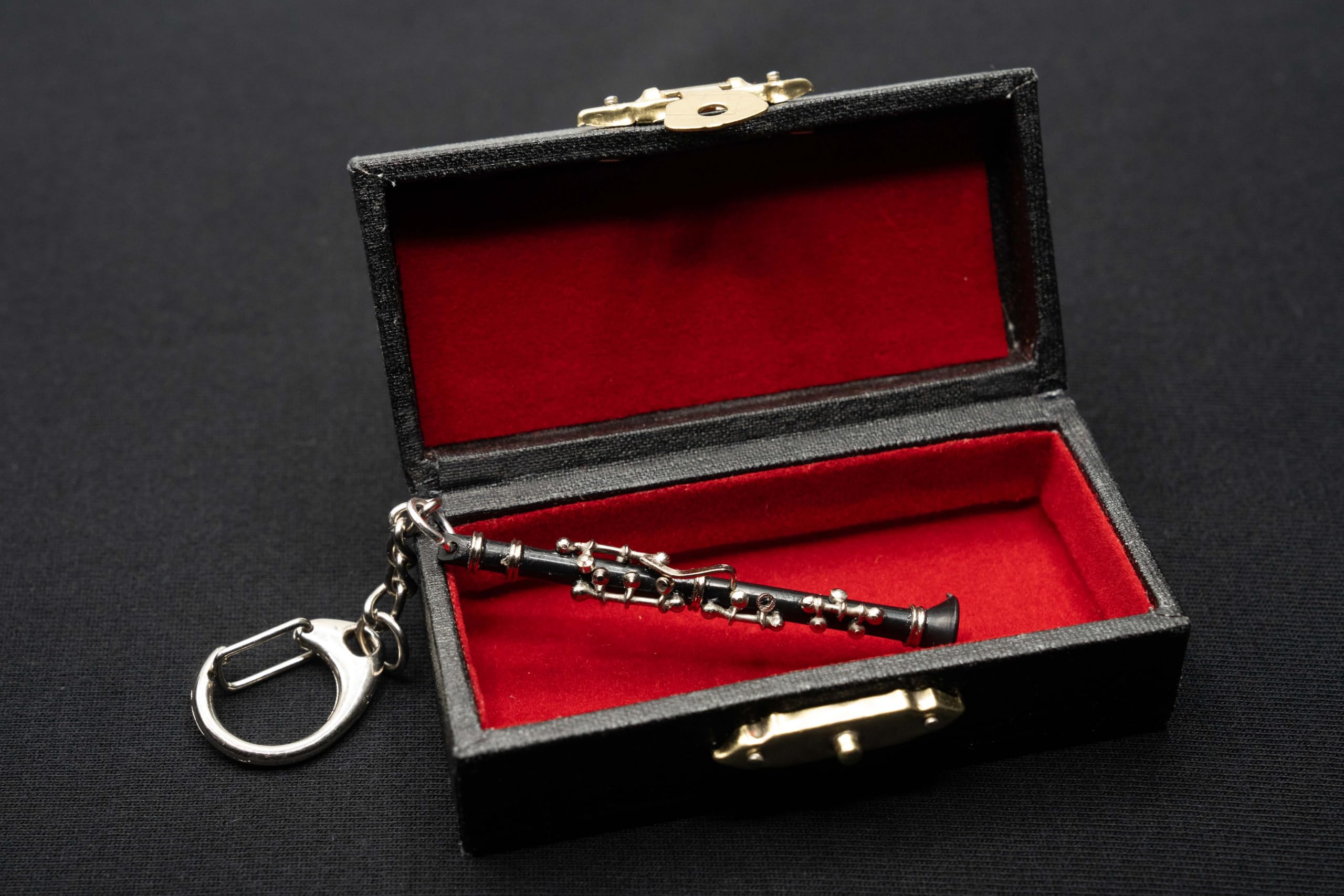 Miniblings Clarinette Flûte traversière traversière Clarinette Trousseau - Pendentif bijoux faits à la main I Porte-clef Porte-clef - Clarinette Flûte traversière clarinettiste