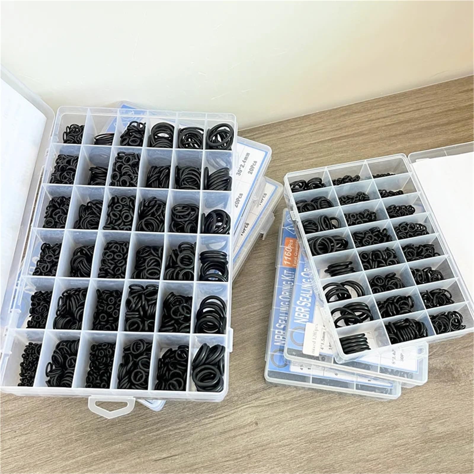 Guarnizione Coppa Olio 3200 O-ring CS1.0-3.1mm Rondella di tenuta NBR Guarnizioni O-ring Resistenti all'olio e alle alte temperature(1280pcs)