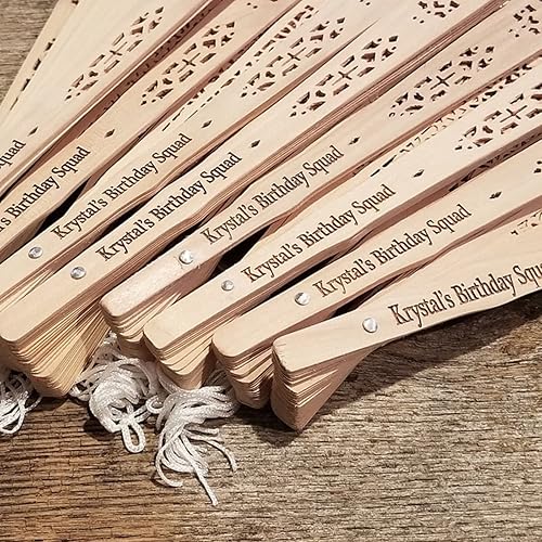 TYU Customized Fans,Personalized Hand Fans for Weddings with Name,Personalized Hand Fans for Women Foldable,Personalized Hand Fans Bulk, (100pcs)