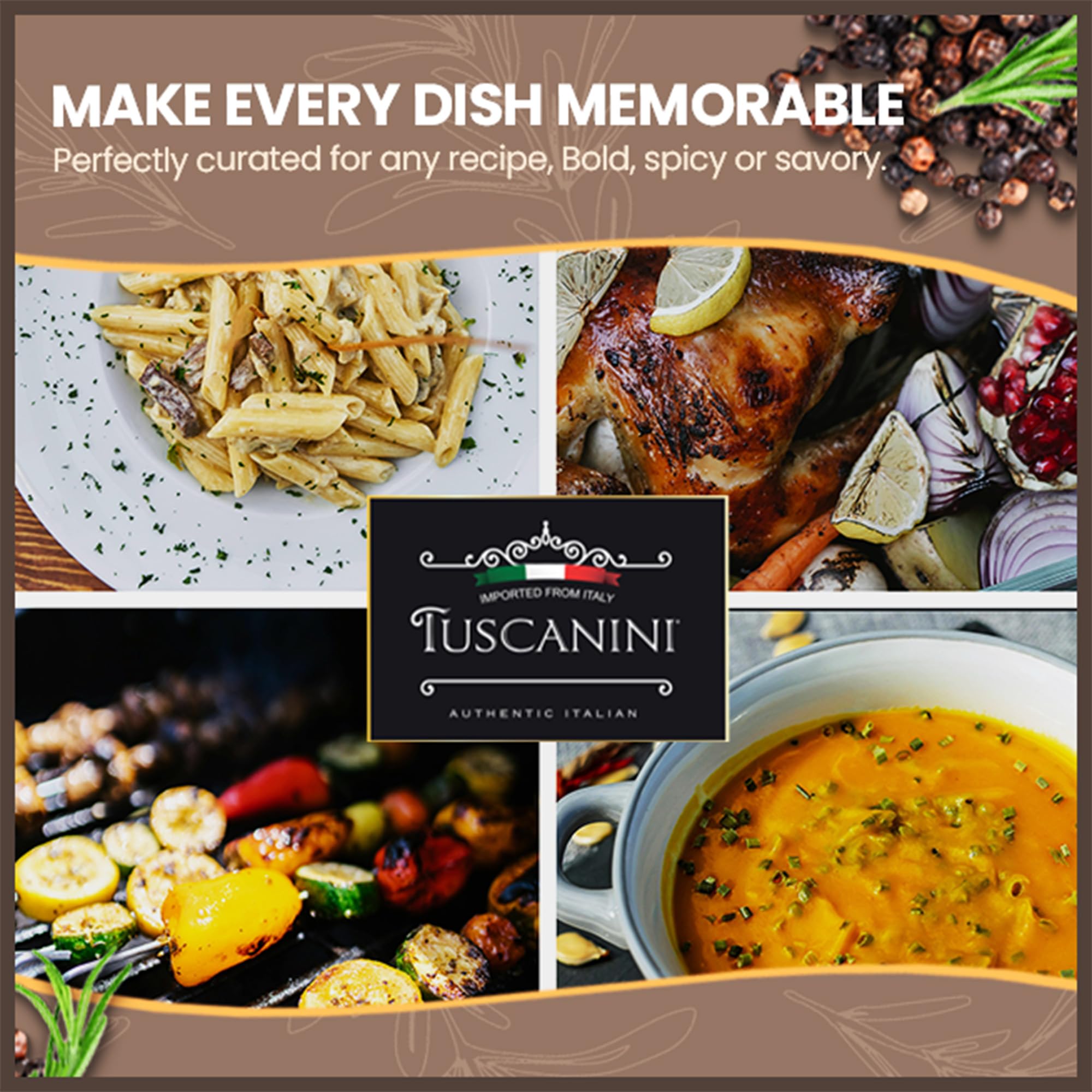 Tuscanini Premium Chili Pepper Spice Grinder, 1.06oz