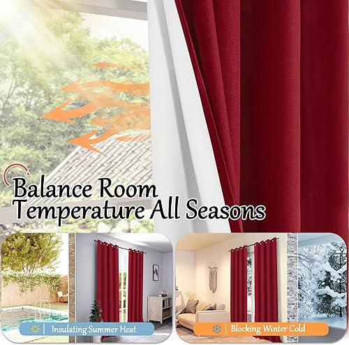 Miniatura 62 de Cortinas opacas de lino de 40 pulgadas de largo para ventana corta de cafetería, cortinas de arpillera con aislamiento térmico, bloqueo de luz