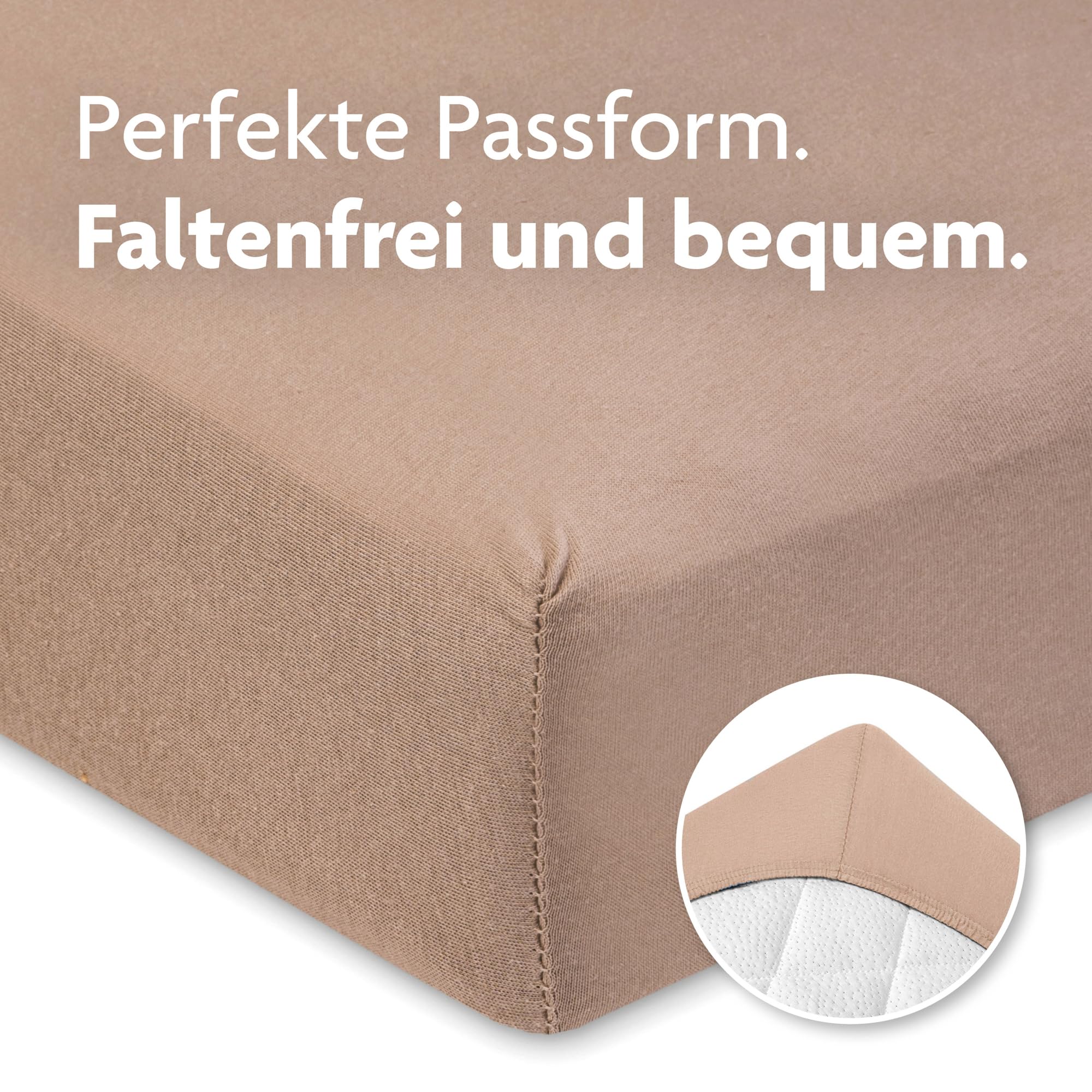 Julius Zöllner Jersey hoeslaken voor baby- en kinderbedden, 100% jersey