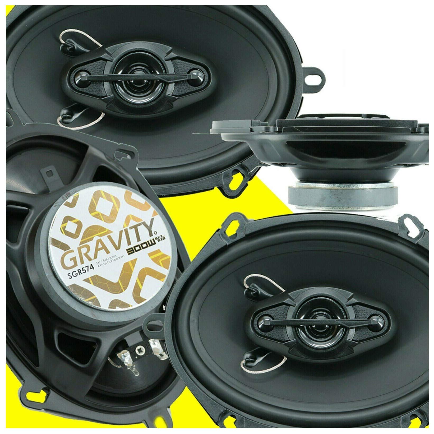 Amazon.com: 4X Gravity SGR574 600 Watts Peak Power Handling 6