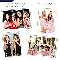 Vista 6 de Pestañas magnéticas 3D con delineador de ojos, pestañas magnéticas de ojo de gato de aspecto natural con 4 tubos de forro, impermeables, de larga