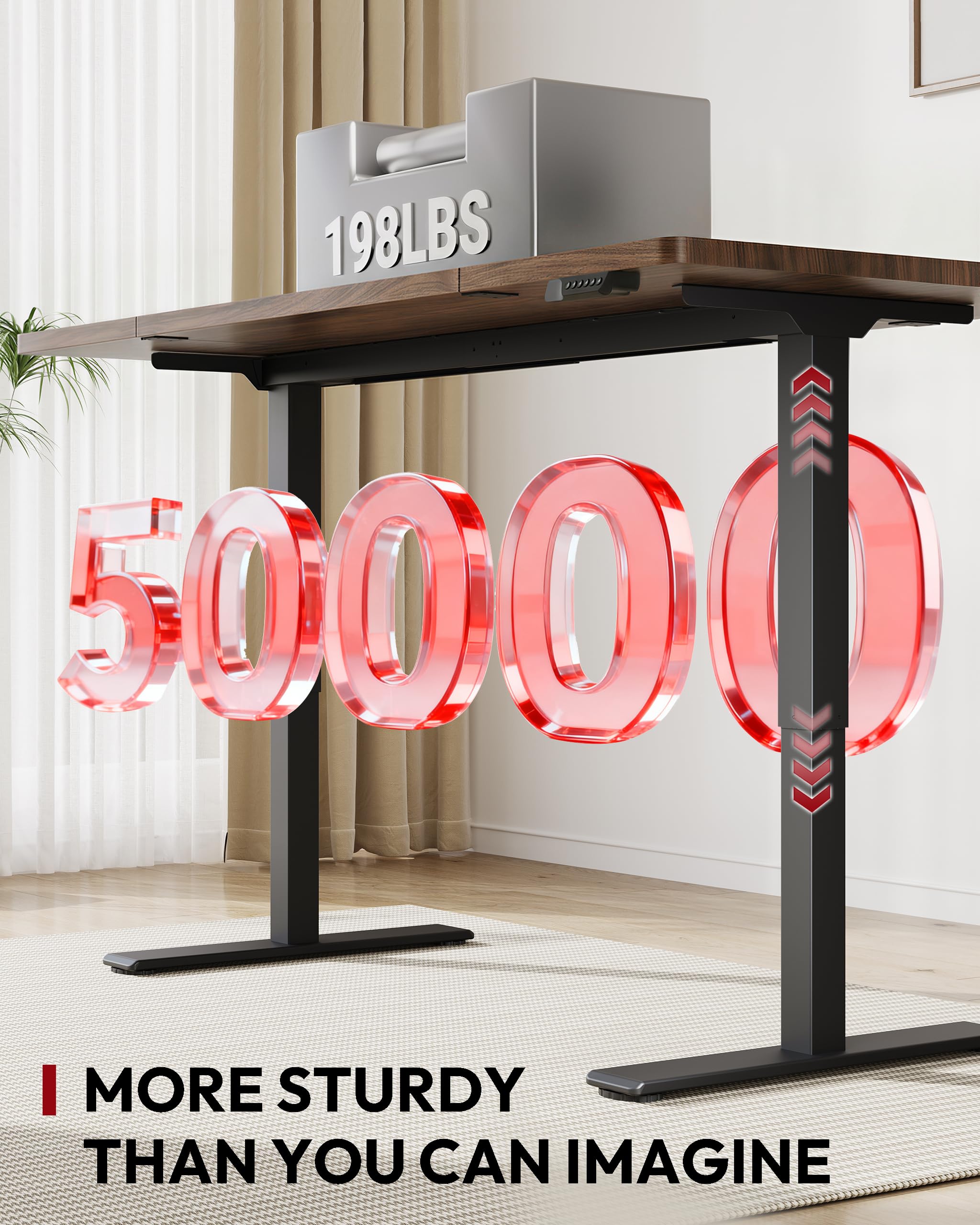 SANODESK Standing Desk Height Adjustable Electric Stand up Desk 79x32 Inches Sit Stand Home Office Desk with Splice — view 7