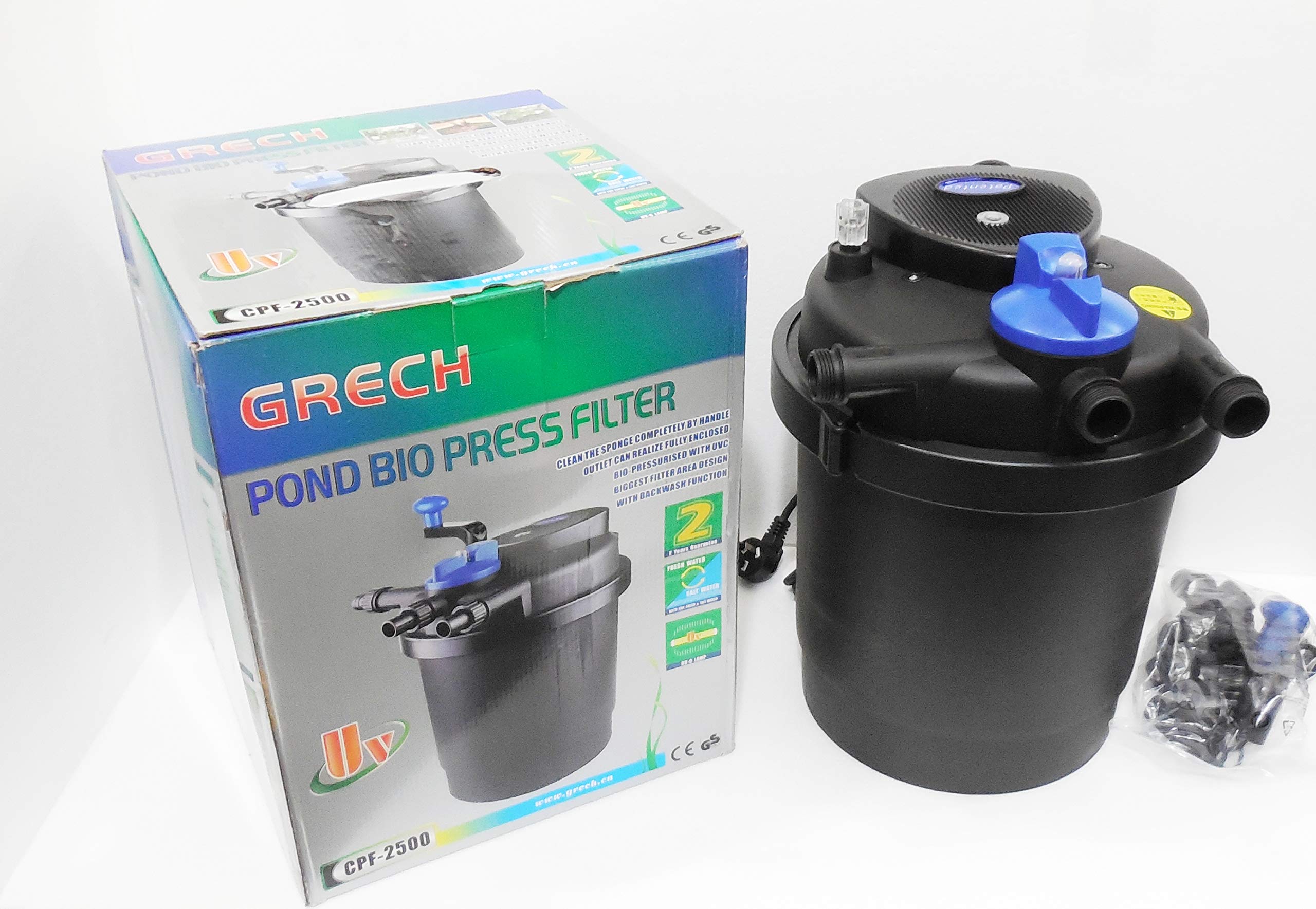 ANMSALES 2019 Grech CPF-2500 Pond Bio Pressure Filter UVC 11-watt Up to 1600 Gallons or 6000ltrs. (B07RN7M4RD) Amazon Price History, Amazon Price Tracker