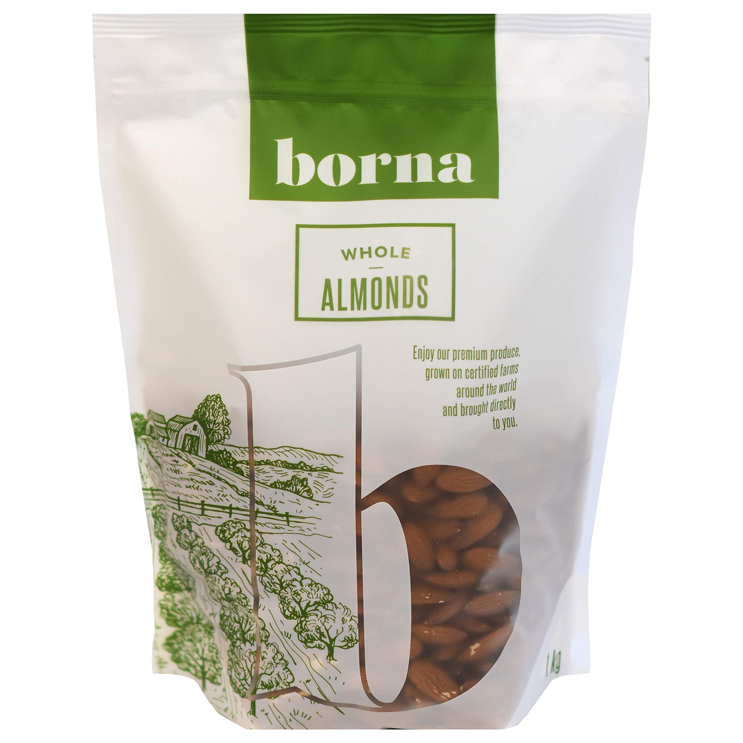 Borna Foods Whole Almonds, 1kg
