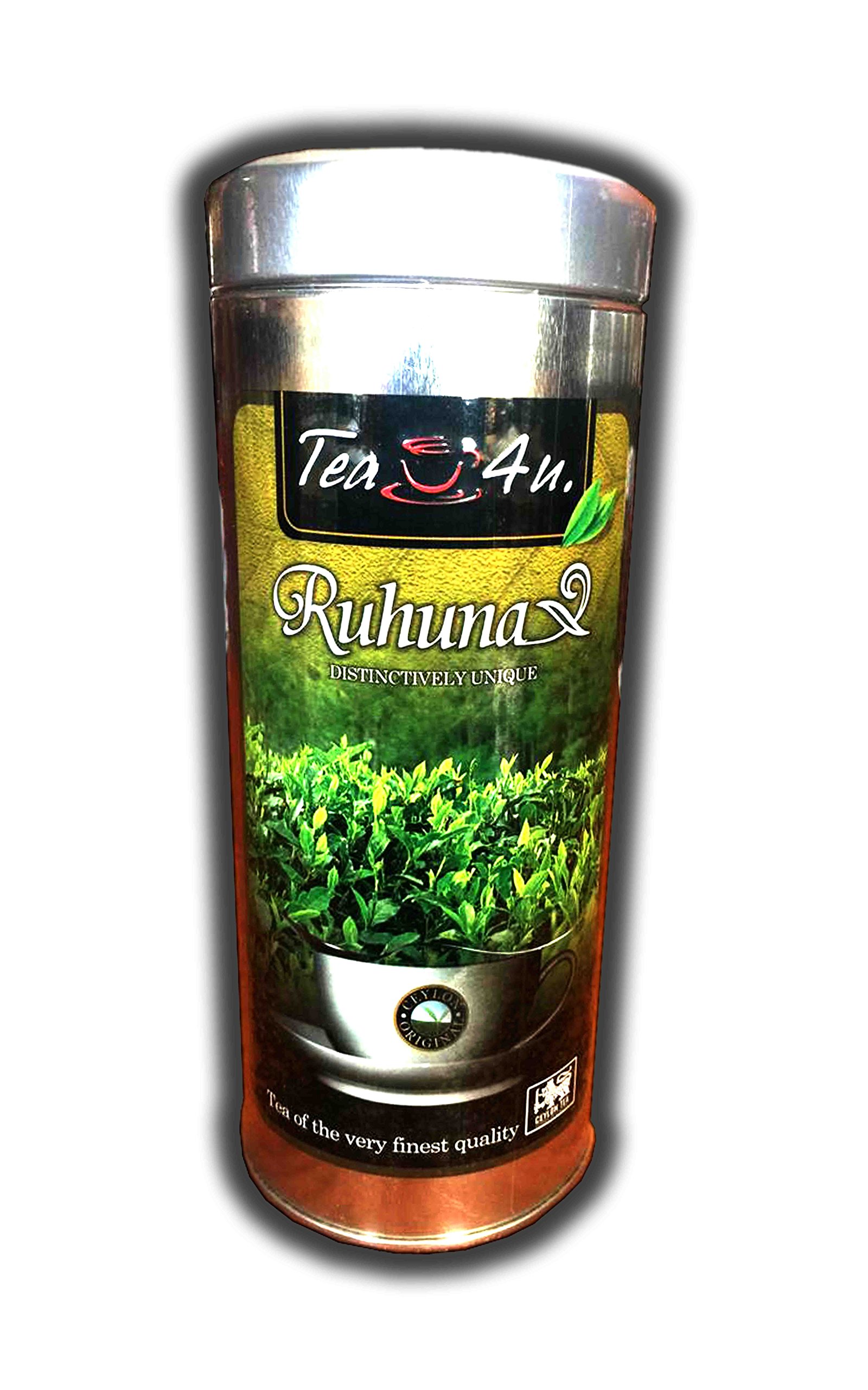 Black Tea | Loose Leaf Tea - 125 grams | Ruhuna Tea | ceylon Tea | Natural & Pure & Distinctively Unique Quality, From Sri Lanka | Tea4U