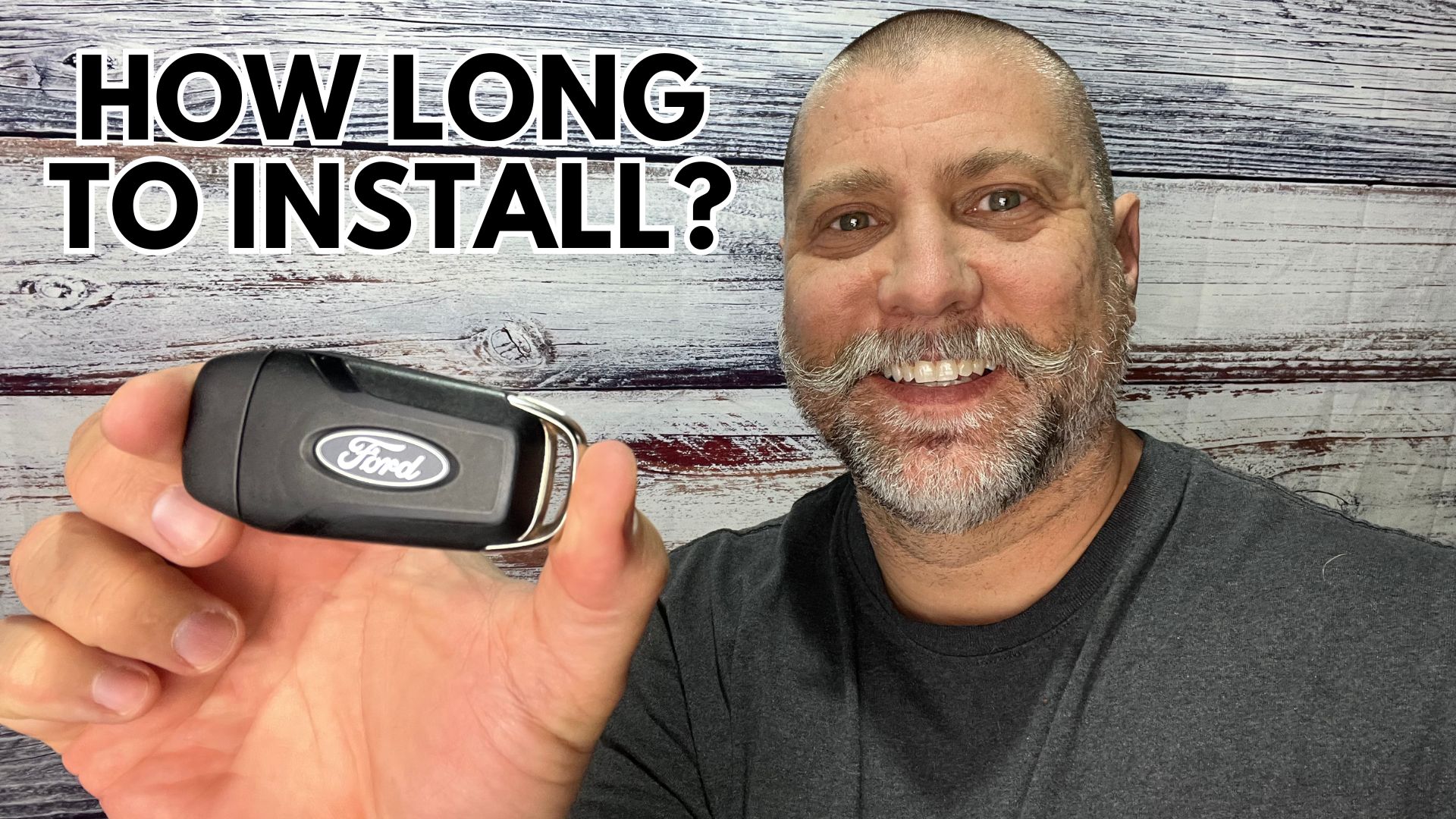 Ford dashboard display showing remote start settings for duration and climate control.