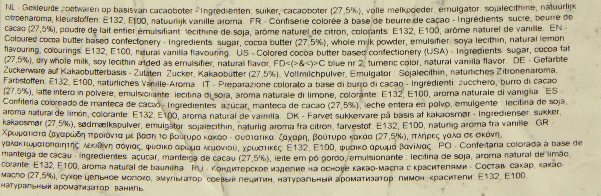Callebaut pepitas de Chocolate de Limón (lemon callets) 2.5kg