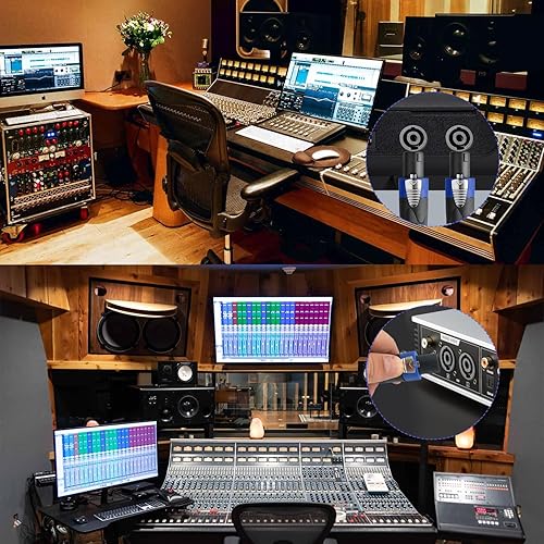 Miniatura 6 de Paquete de 2 cables Speakon Pro a Speakon de 15 pies, par de cables de conexión de 12 AWG, cable de audio Speakon profesional con conectores NL4FC