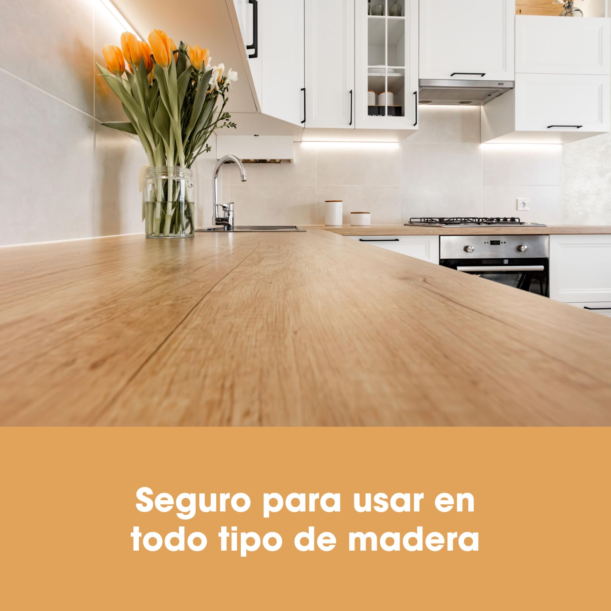 Limpiador Madera Furniture Clinic, Restaura, Limpia Superficies de Madera, Suelos, Puertas, Muebles, Terrazas. Para Interiores, Exteriores. Elimina la Cera Polvo Acumulado la Grasa Suciedad - 500ml