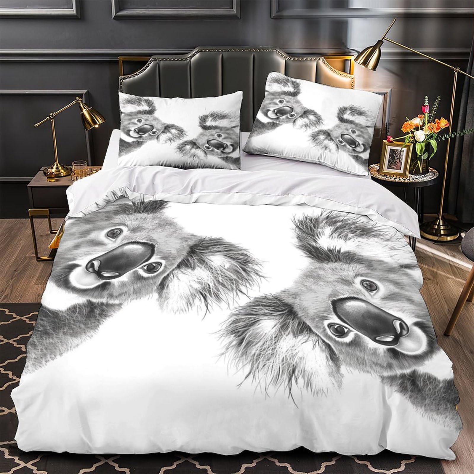 Housse de couette imprimé 3D ultra douce en microfibre de qualité supérieure
