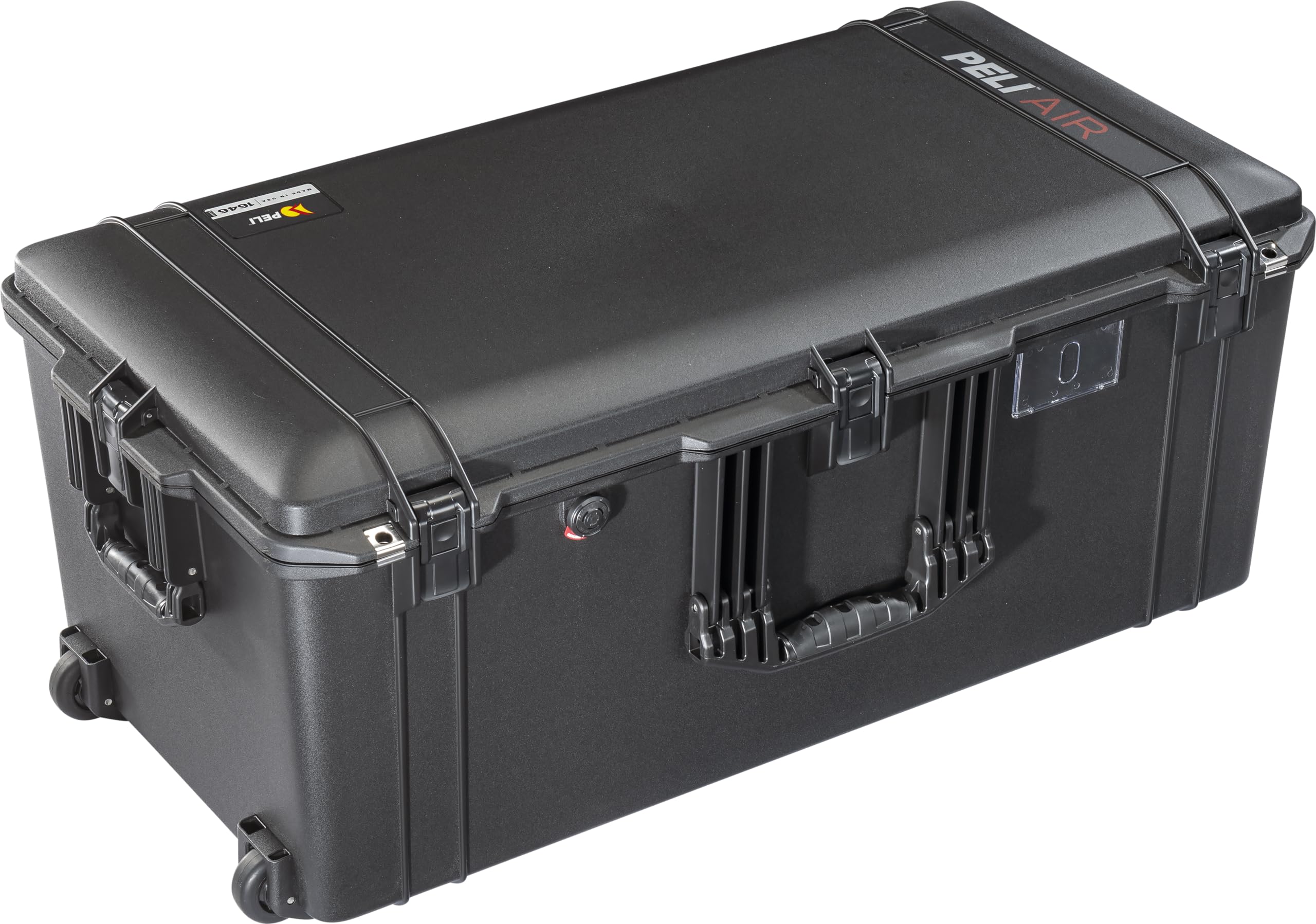PELI 1646 AIR Koffer, Großer Rollkoffer für Filmkameras und technisches Equipment, IP67 wasserfest und staubdicht, 111 Liter Fassungsvermögen, ohne Schaumstoff, Farbe: Schwarz