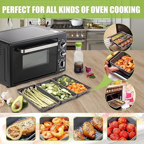 Miniatura 4 de Juego de utensilios antiadherentes para hornear, bandeja de silicona de gran tamaño 2023, separadores de bandeja para hornear, adecuado para horno,