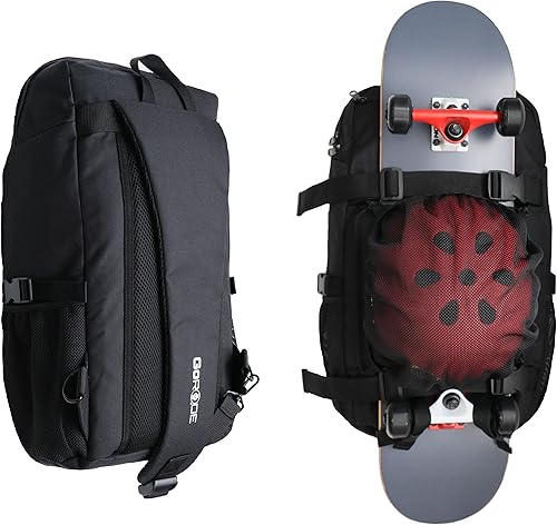 Sling Single Strap Eléctrico Longboard Monopatín Mochila Portador con Soporte para Laptop