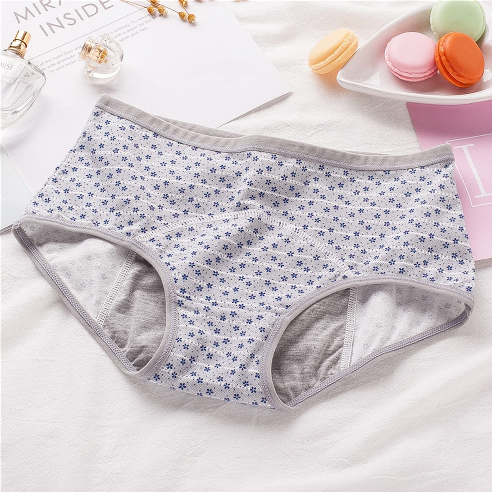 Höschen Bikini Slip 6 teile/los Monatszeit Unterwäsche Frauen Cartoon Höschen Sexy Damen Kontinuität Sanitär Physiologische Unterwäsche Beweis