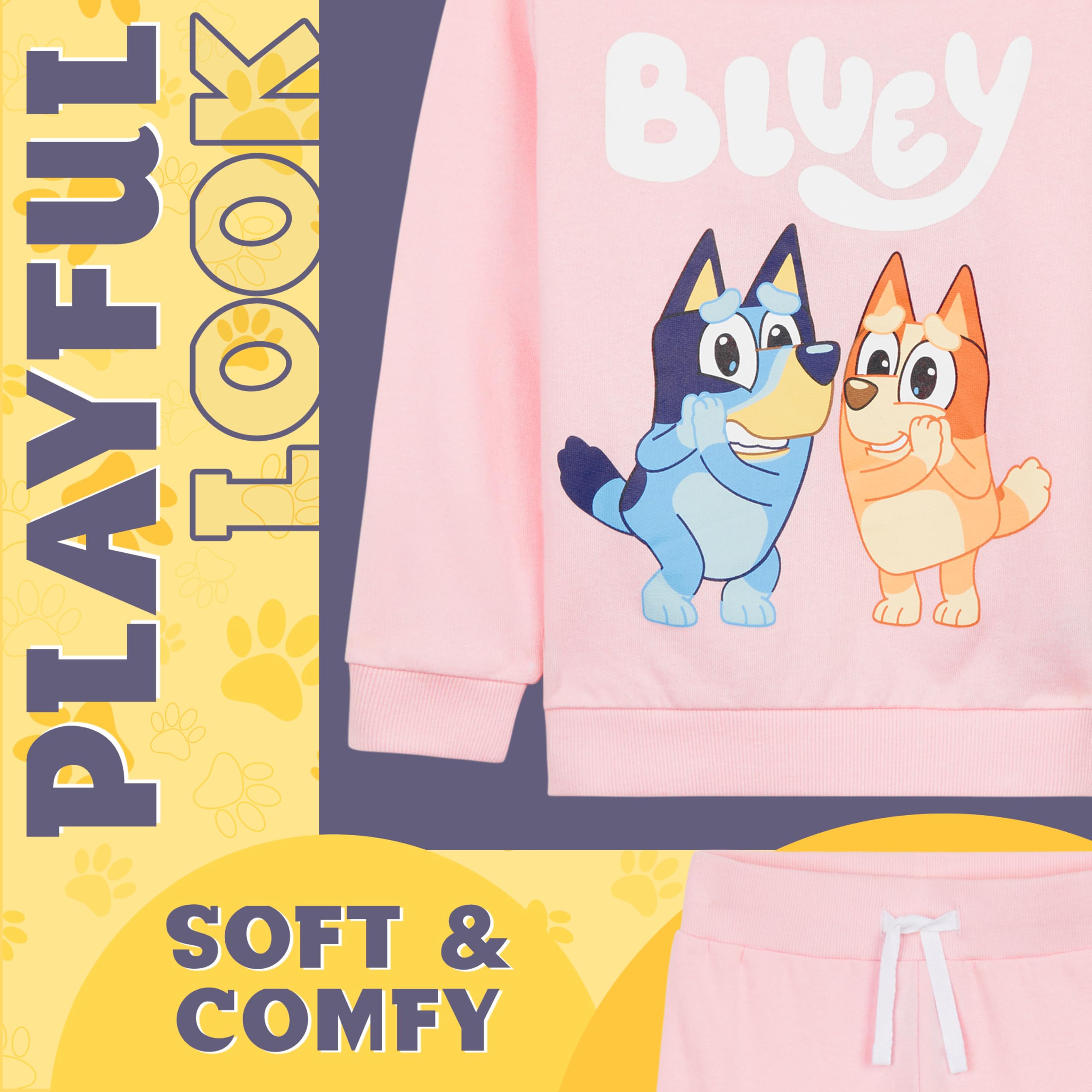 BlueY Ensemble de Survêtement, Ensemble Jogging Fille, 100% Coton Sportswear Fille - Cadeau Enfant