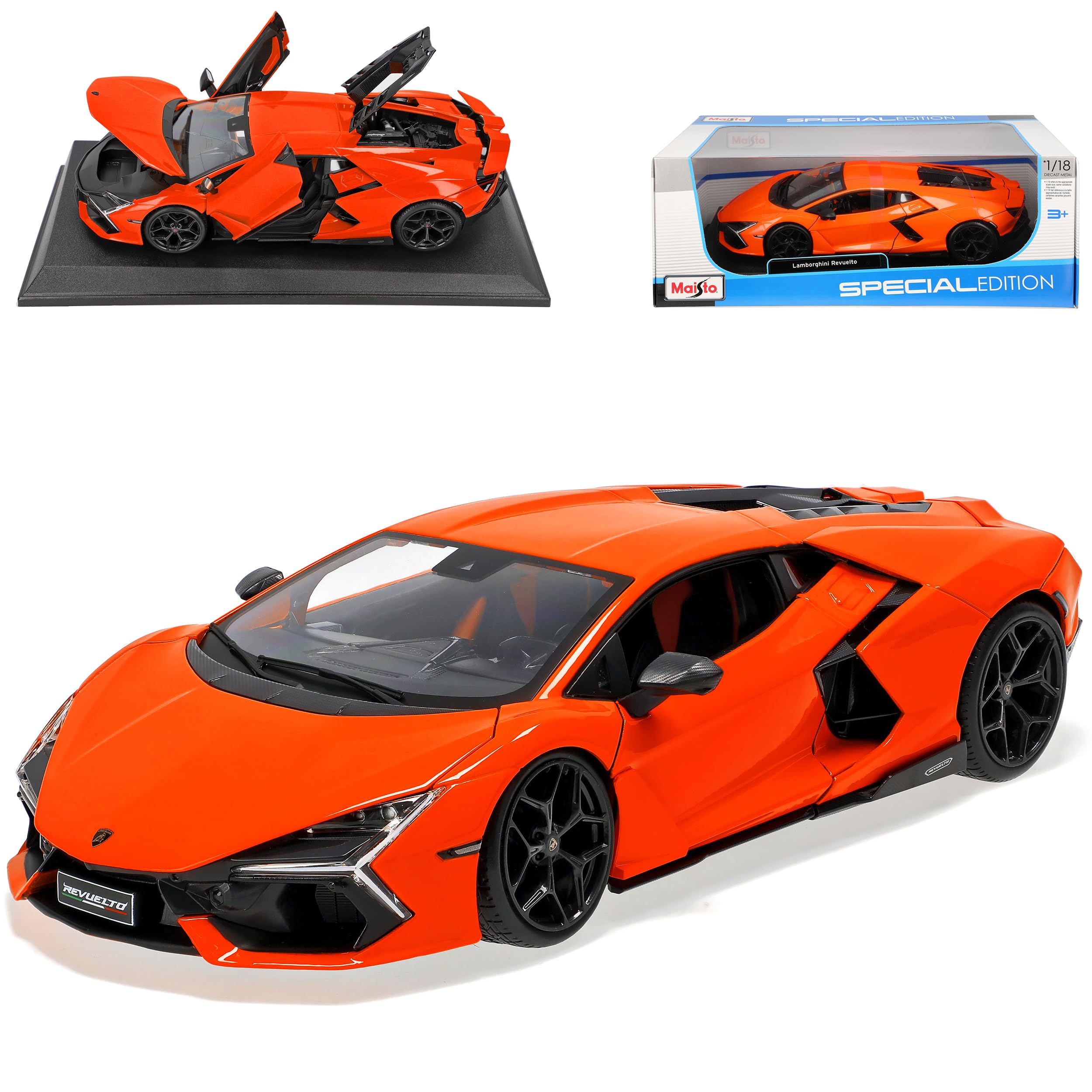 Maisto Lambo Revuelto 1:18 DieCast Model Car (Orange) #31463 : Buy