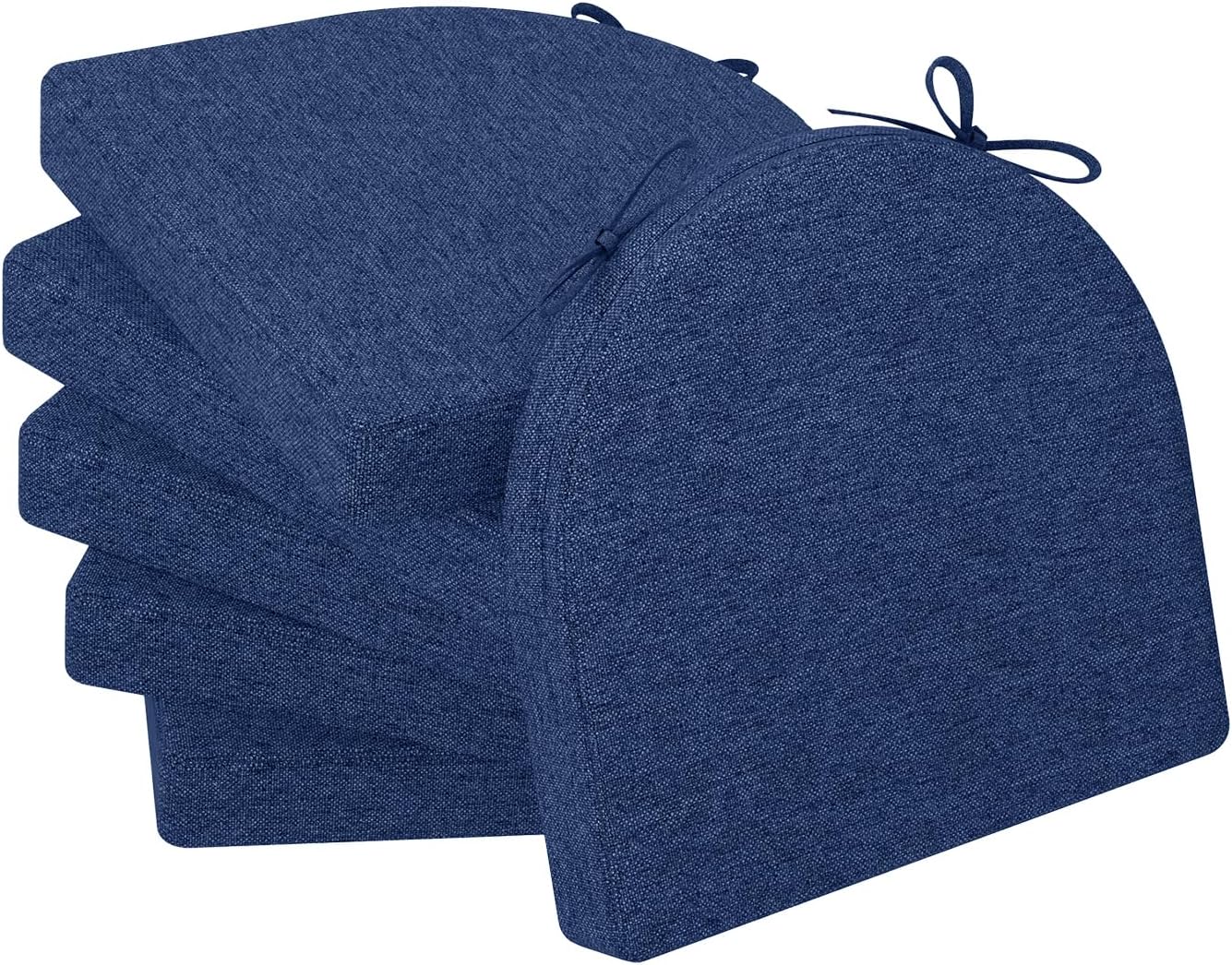 AAAAAcessories UShaped Chair Cushions for Dining Chairs with Ties and Removable