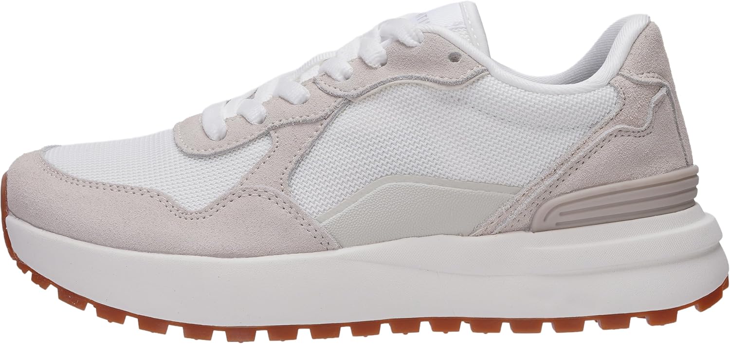 WHITIN Women's Wide Toe Box Walking Shoes | Cushioned Retro Suede Trainers for Daily Walks, Casual Outings & Light Fitness